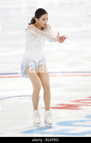 MegaSport Arena, Moskau, Russland. 16 Nov, 2018. Eunsoo Lim (KOR), 16. NOVEMBER 2018 - Eiskunstlauf: ISU Grand Prix 2018/2019 Russland Grand Prix der Frauen 2018 kurzes Programm bei MegaSport Arena, Moskau, Russland. (Foto von Sho Tamura/LBA SPORT Stockfoto