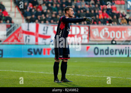 Zwolle, Niederlande. 18 Nov, 2018. Niederländische Keuken Kampioen Divisie, Go Ahead Eagles player Hobie Verhulst während des Spiels FC Twente - Go Ahead Eagles. Credit: Pro Schüsse/Alamy leben Nachrichten Stockfoto