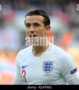 Wembley Stadion, London, UK. 18 Nov, 2018. UEFA Nationen Liga Fußball, England und Kroatien; Ben Chilwell von England Credit: Aktion plus Sport/Alamy leben Nachrichten Stockfoto