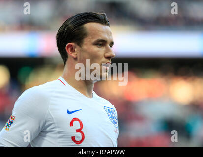 Wembley Stadion, London, UK. 18 Nov, 2018. UEFA Nationen Liga Fußball, England und Kroatien; Ben Chilwell von England Credit: Aktion plus Sport/Alamy leben Nachrichten Stockfoto