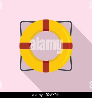 Leben Symbol Boje. Flache Darstellung des Lebens Boje vektor Symbol für Web Design Stock Vektor
