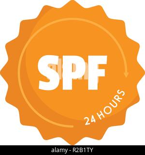 Spf-Logo. Flache Darstellung von SPF-Vektor Logo für Web Design Stock Vektor