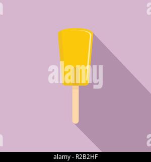 Gelbe Eis Symbol. Flache Darstellung des gelben Eis vektor Symbol für Web Design Stock Vektor