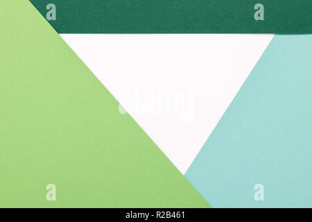 Farbiges Papier Textur Minimalismus Hintergrund. geometrische Formen und Linien Stockfoto