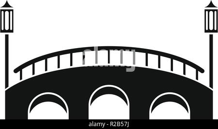 Brücke Symbol. Einfache Darstellung der Brücke vektor Symbol für Web Design auf weißem Hintergrund Stock Vektor