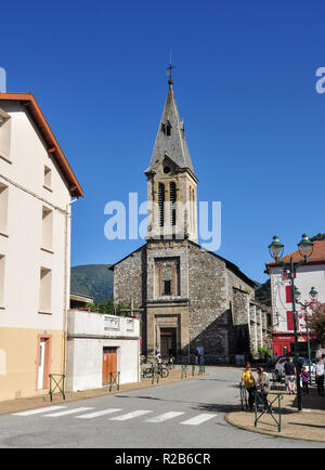 Kirche Notre Dame de la Daurade, Rue Sainte-Quittorie, Tarascon-sur-Ariège, Ariège, Royal, Frankreich Stockfoto