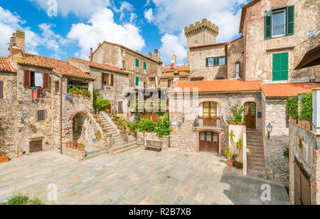 Malerische Anblick in Capalbio, malerischen Dorf in der Provinz von Grosseto. Toskana, Italien. Stockfoto