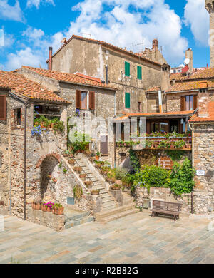 Malerische Anblick in Capalbio, malerischen Dorf in der Provinz von Grosseto. Toskana, Italien. Stockfoto