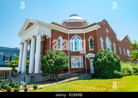 Manly Memorial Baptist Church, 202 South Main Street, Lexington, Virginia Stockfoto