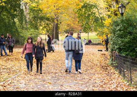 Central Park ist eine öffentliche Oase in New York City, USA Stockfoto