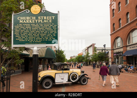 Church Street Marketplace Burlington Vermont Stockfoto