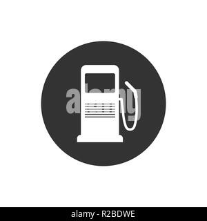 Vector Illustration, flache Bauform Gas Pumpe Stock Vektor