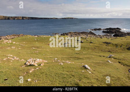Landschaft, Ness von Hagmark, Unst, Shetland, Großbritannien Stockfoto