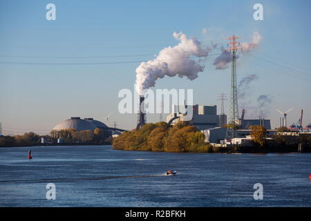 Kohlekraftwerk bin orburg" in Hamburg Stockfoto