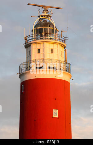 Leuchtturm Eierland am nördlichsten Punkt der niederländischen Insel Texel Stockfoto