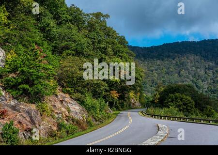 Ein Wochenende auf dem Blue Ridge Parkway in North Carolina Stockfoto