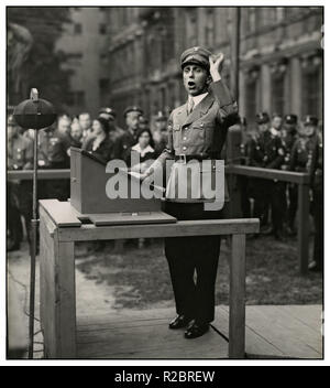 1930 Reichsminister Goebbels Rede spricht in Berlin (Lustgarten Lustgarten Lustgarten ein Park auf der Museumsinsel in Berlin-Mitte) für die SA-Brigade 28 Berlin Deutschland Stockfoto