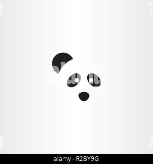 Panda logo Vektor Symbol design Stock Vektor