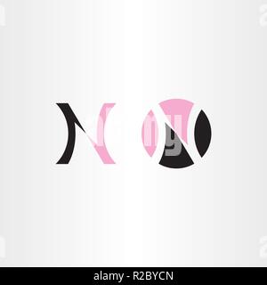 Rosa Schwarz logo n Brief Vektor element Design Stock Vektor