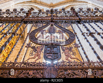 Enrejado de La Capilla de San Juan de la Catedral del Salvador de Santo Domingo de la Calzada. La Rioja. España Stockfoto