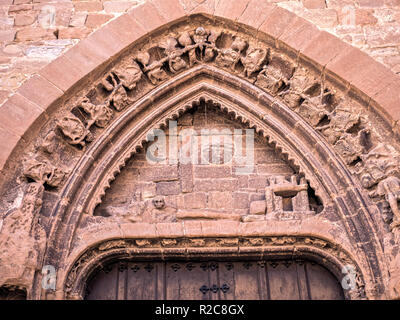 Portada de la Iglesia de San Andrés. Calahorra. La Rioja. España Stockfoto