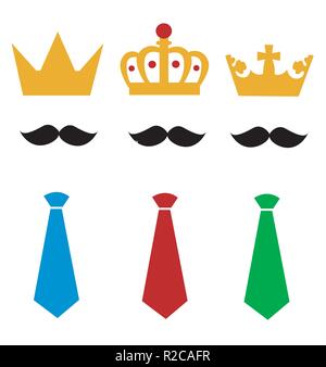 Vatertag Gruß Vorlage-Vektor-illustration Stock Vektor