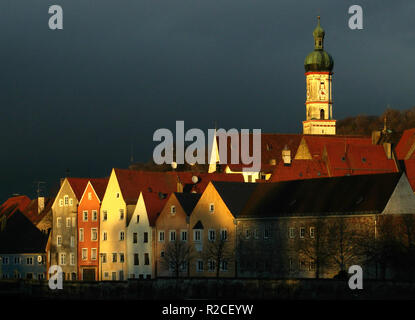 Gewitterstimmung in Landsberg am Lech Stockfoto