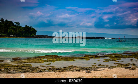 Sawarna Strand Tour Stockfoto