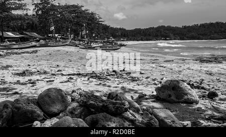 Sawarna Strand Tour Stockfoto