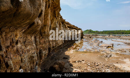 Sawarna Strand Tour Stockfoto