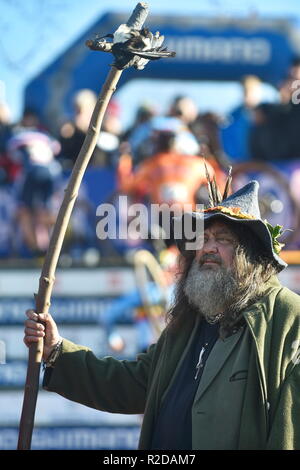 Tabor, Tschechische Republik. 17. Nov, 2018. Welt Cyclocross Cup Veranstaltung in Tabor, Tschechische Republik, 17. November 2018. Credit: Vaclav Pancer/CTK Photo/Alamy leben Nachrichten Stockfoto