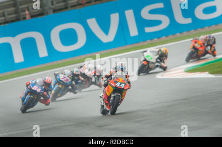 Manilva, Malaga, Spanien. 18 Nov, 2018. GP Comunitat Valenciana Moto GP. Miguel Oliveira von KTM-Team in der Moto2-Rennen gewinnen. Credit: rosdemora/Alamy leben Nachrichten Stockfoto