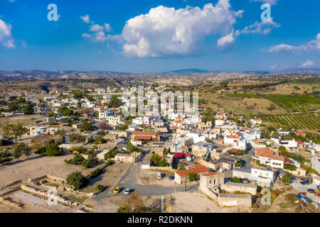 Ansicht von Kouklia Dorf. Bezirk Paphos, Zypern Stockfoto