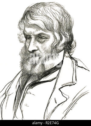 THOMAS CARLYLE (1795-1881) Schottischer Philosoph, Historiker und Mathematiker Stockfoto