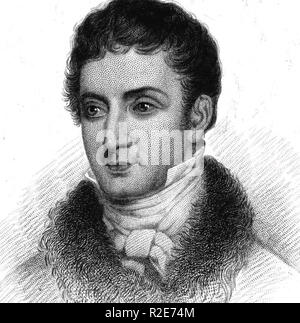 WASHINGTON IRVING (1783-1859), US-amerikanische Historiker und Diplomat Stockfoto