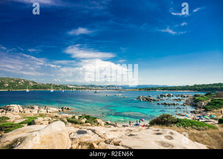 Sardinien. Capo Testa. Italien. Ansicht von oben auf das Meer. Stockfoto