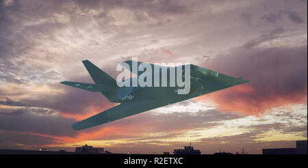 F-117A Nighthawk Stealth Symbol Foto 1 Stockfoto