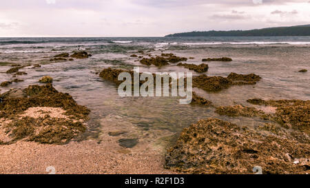 Sawarna Strand Tour Stockfoto