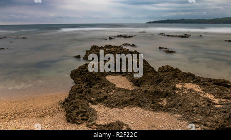 Sawarna Strand Tour Stockfoto