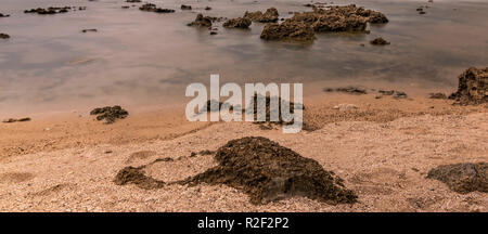 Sawarna Strand Tour Stockfoto