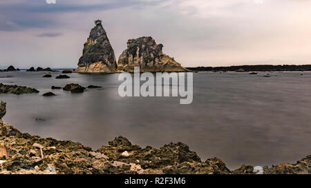 Sawarna Strand Tour Stockfoto