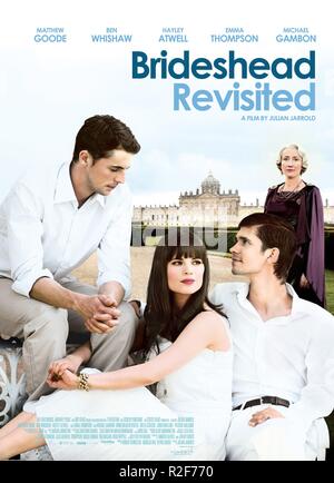 Brideshead Revisited Jahr: 2008 UK Regie: Julian Jarrold Hayley Atwell, Ben Whishaw, Matthew Goode, Emma Thompson Filmplakat (UK) Stockfoto