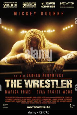 The Wrestler Jahr: 2008 Regie: Darren Aronofsky Mickey Rourke Film Poster Stockfoto