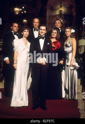 Der letzte Tycoon Jahr: 1976 USA Regie: Elia Kazan Tony Curtis, Anjelica Huston, Ray Milland, Robert De Niro, Jeanne Moreau, Robert Mitchum, Theresa Russell, Stockfoto