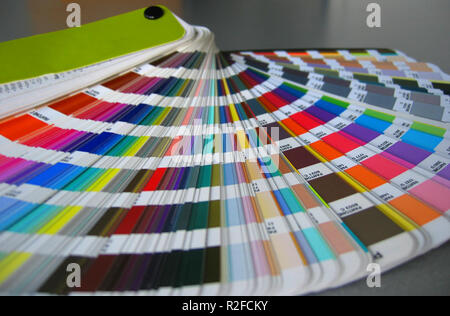 FarbfÃ¤cher Stockfoto