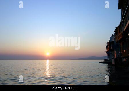 Sonnenuntergang auf Mykonos 2 Stockfoto