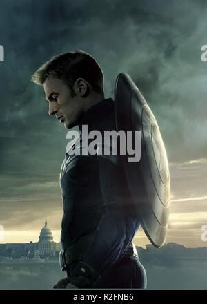 Captain America: The Winter Soldier Jahr: 2014 USA Regie: Anthony Russo, Joe Russo Chris Evans Filmplakat (sans Texte) Stockfoto