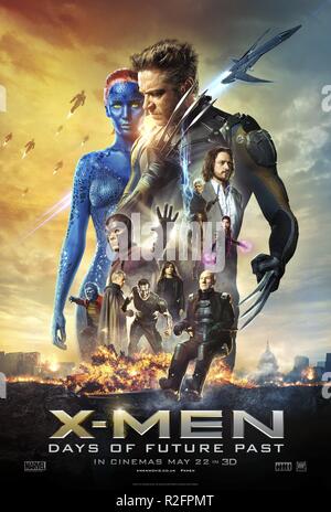 X-Men: Tage des vergangenen Jahres Zukunft: 2014 USA Regie: Bryan Singer Filmplakat (USA) Stockfoto