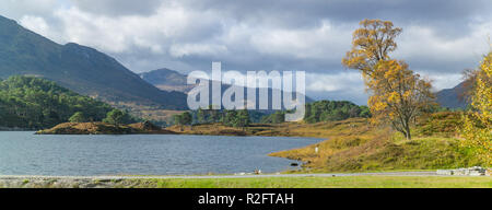 Loch Affric aus gesehen neben affric Lodge, Glen Affric, Highlands, Schottland. Stockfoto