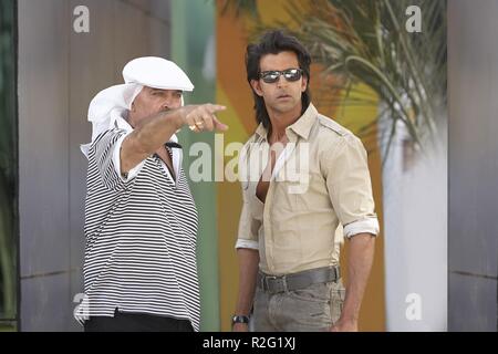 3 Krrish Indien Jahr: 2013 Regie: Rakesh Roshan Rakesh Roshan, hrithik roshan schießen Bild Stockfoto